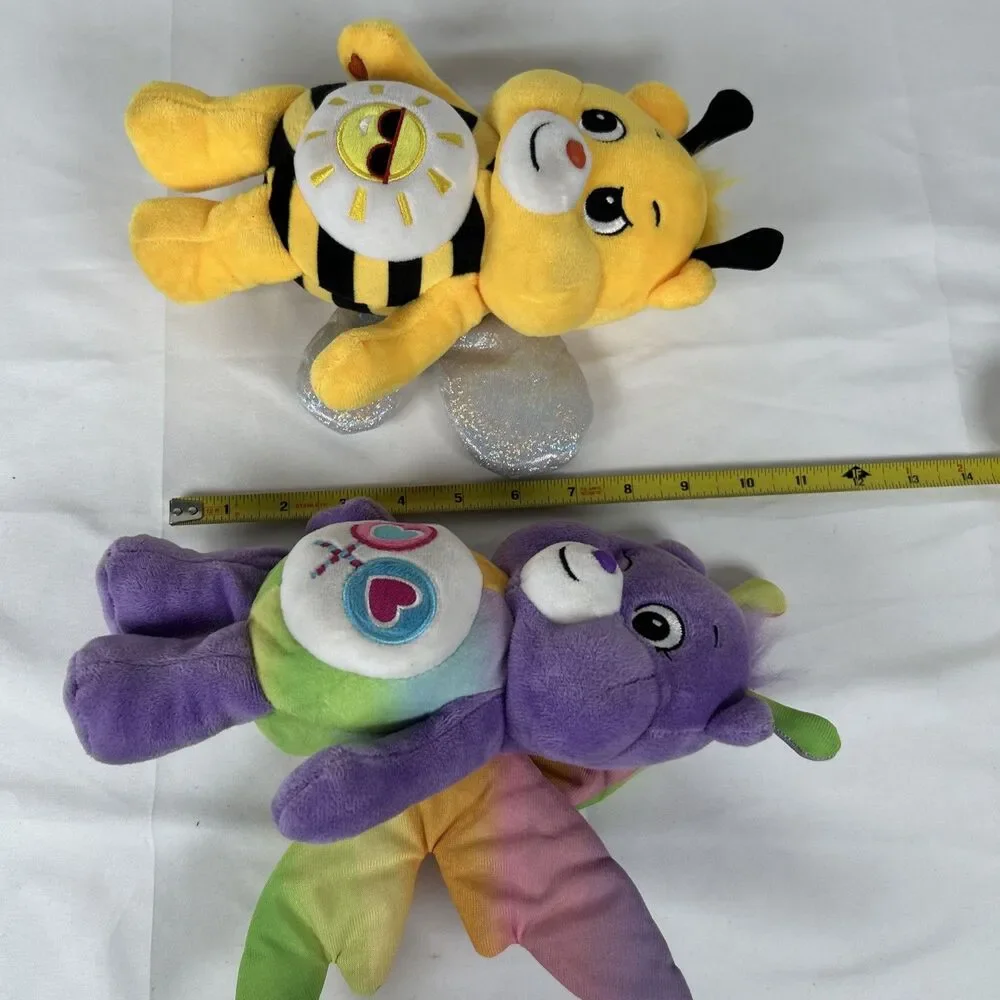 Care Bears Special Edition Spring Theme Butterfly Share Bear & Bee Bear 10”